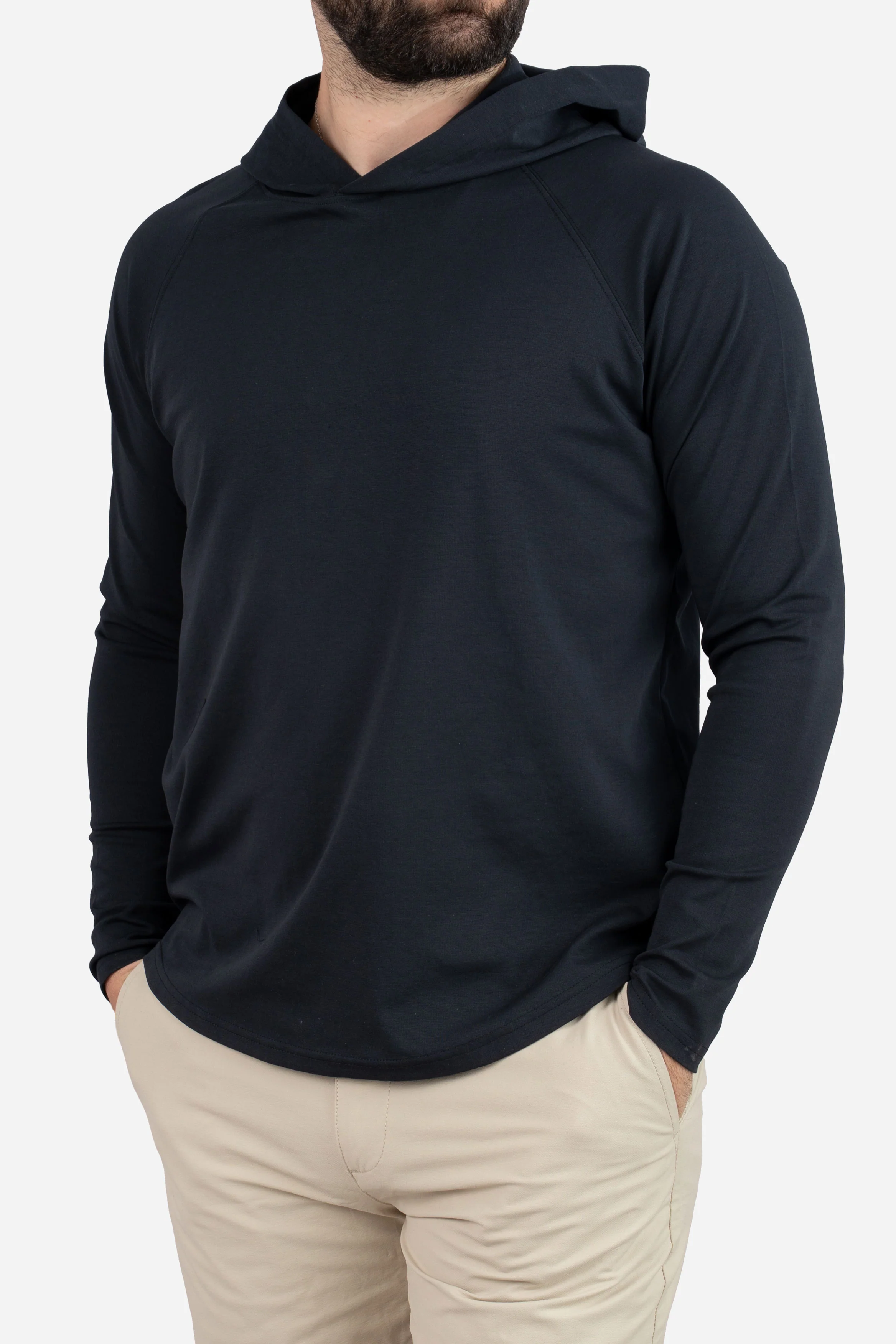 Aero Knit Hooded T Black - Image 10