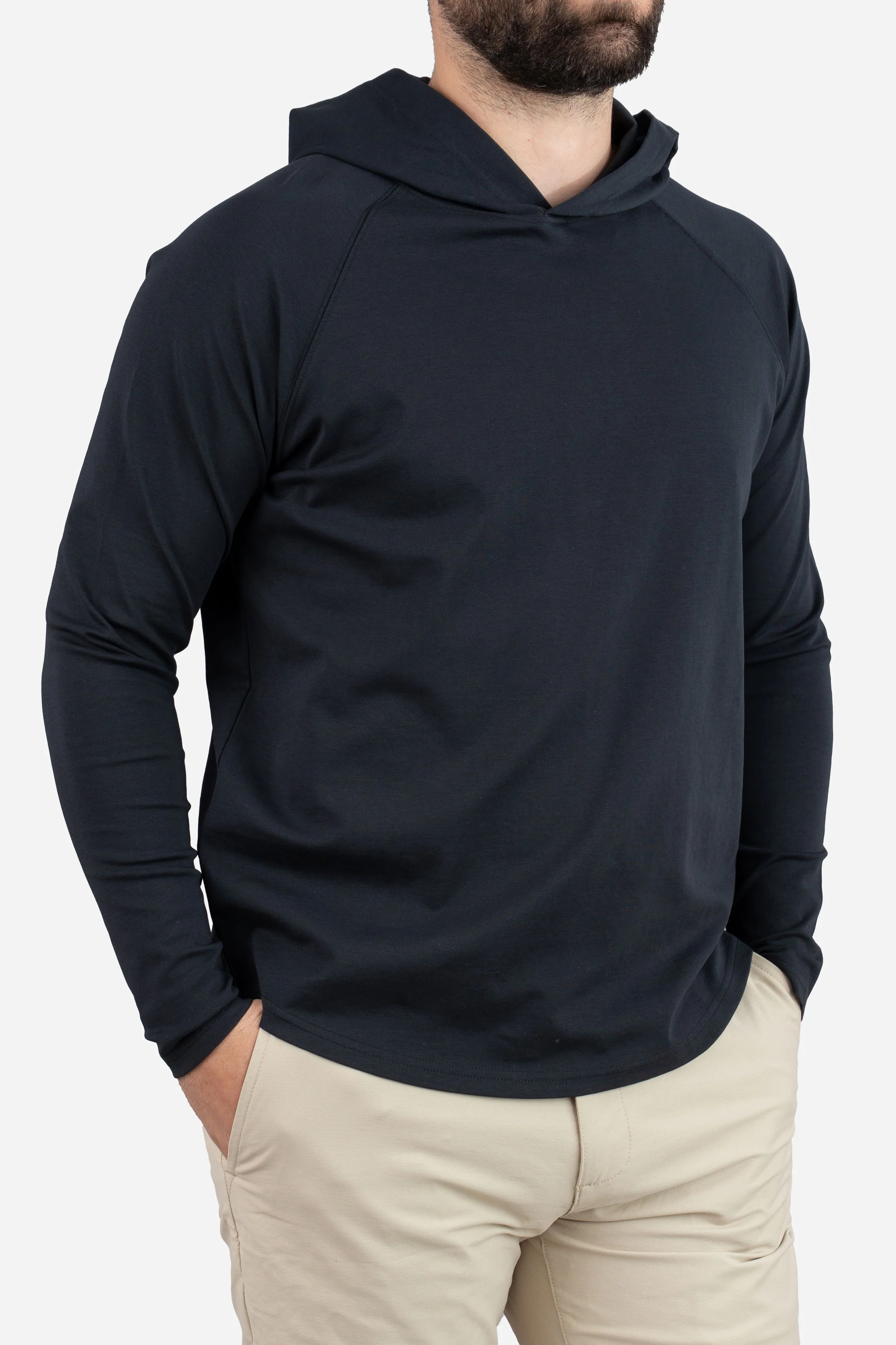 Aero Knit Hooded T Black - Image 7