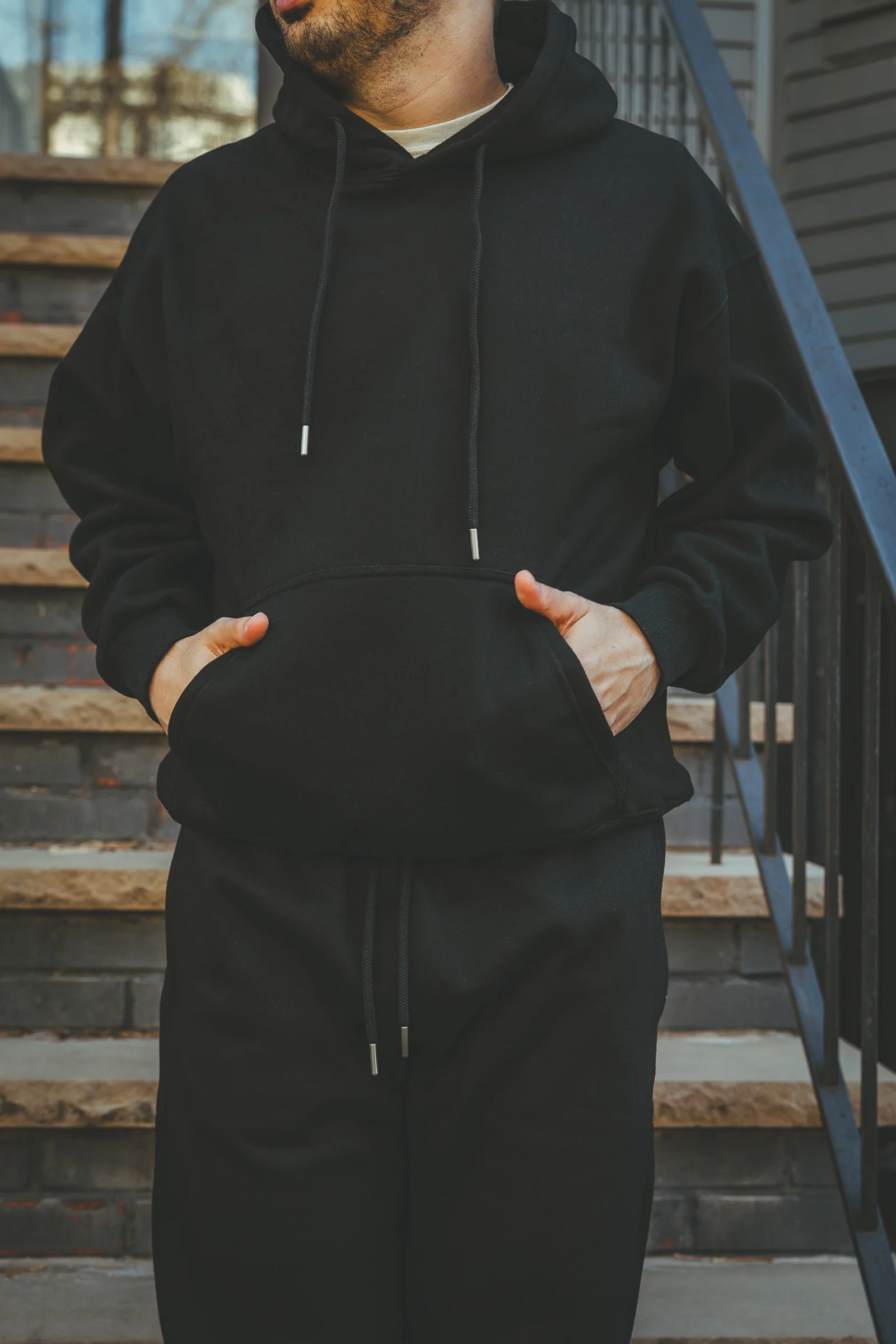 Core Hoodie Black - Image 5