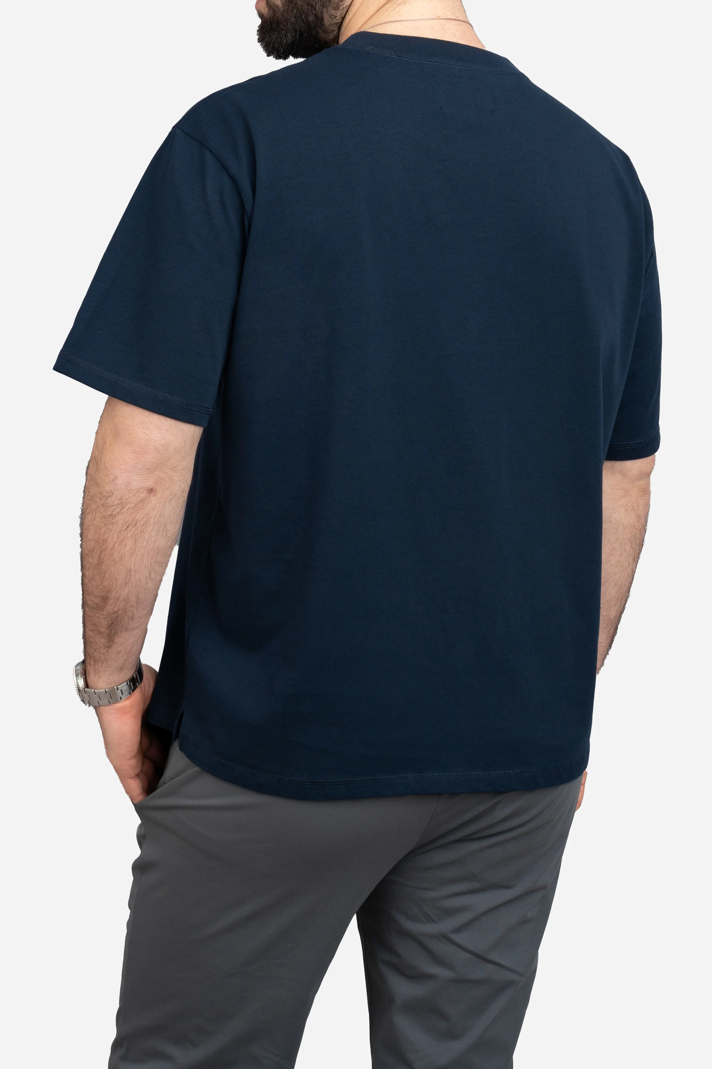 Core T-Shirt Loose Fit Navy - Image 10