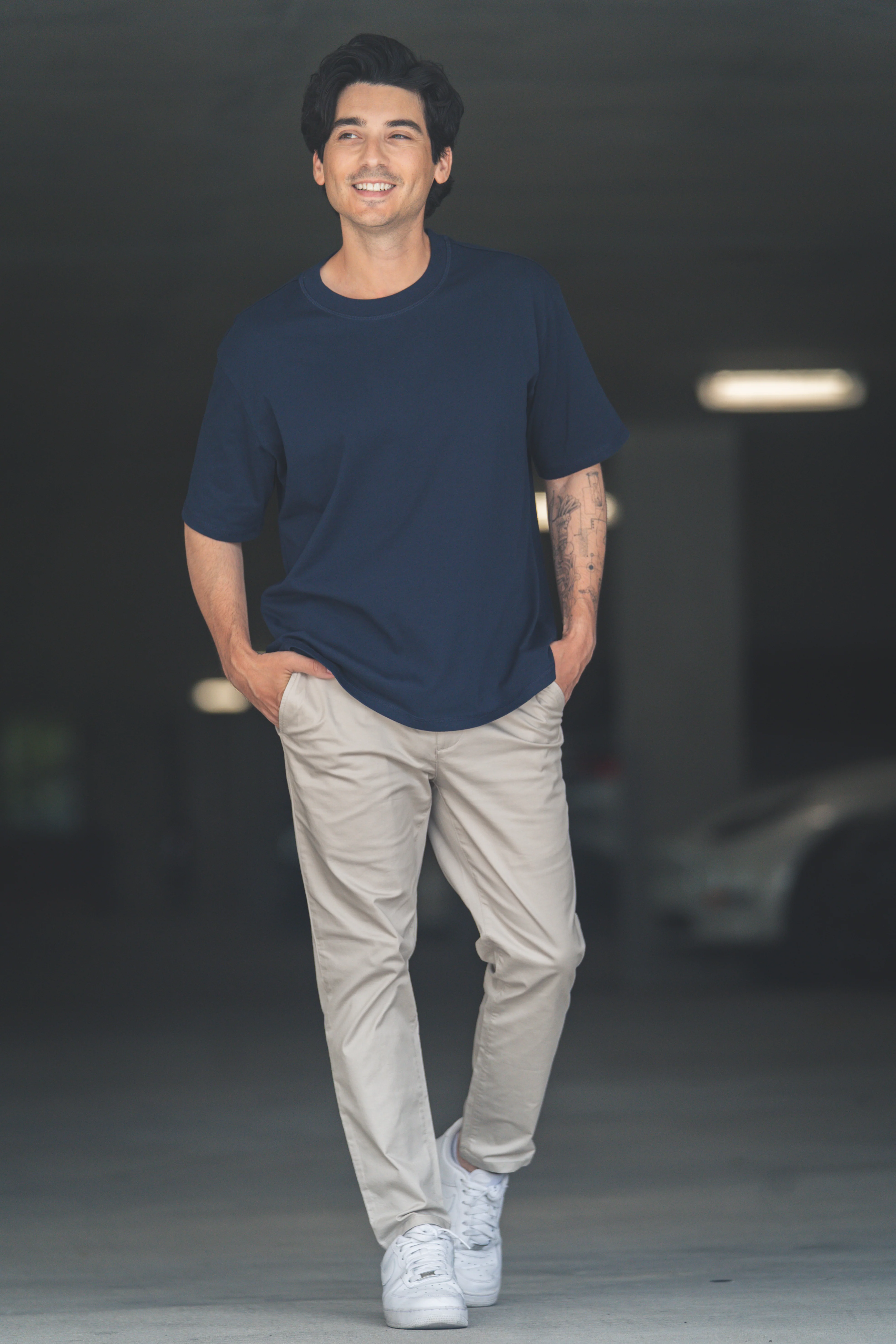 Core T-Shirt Loose Fit Navy - Image 12