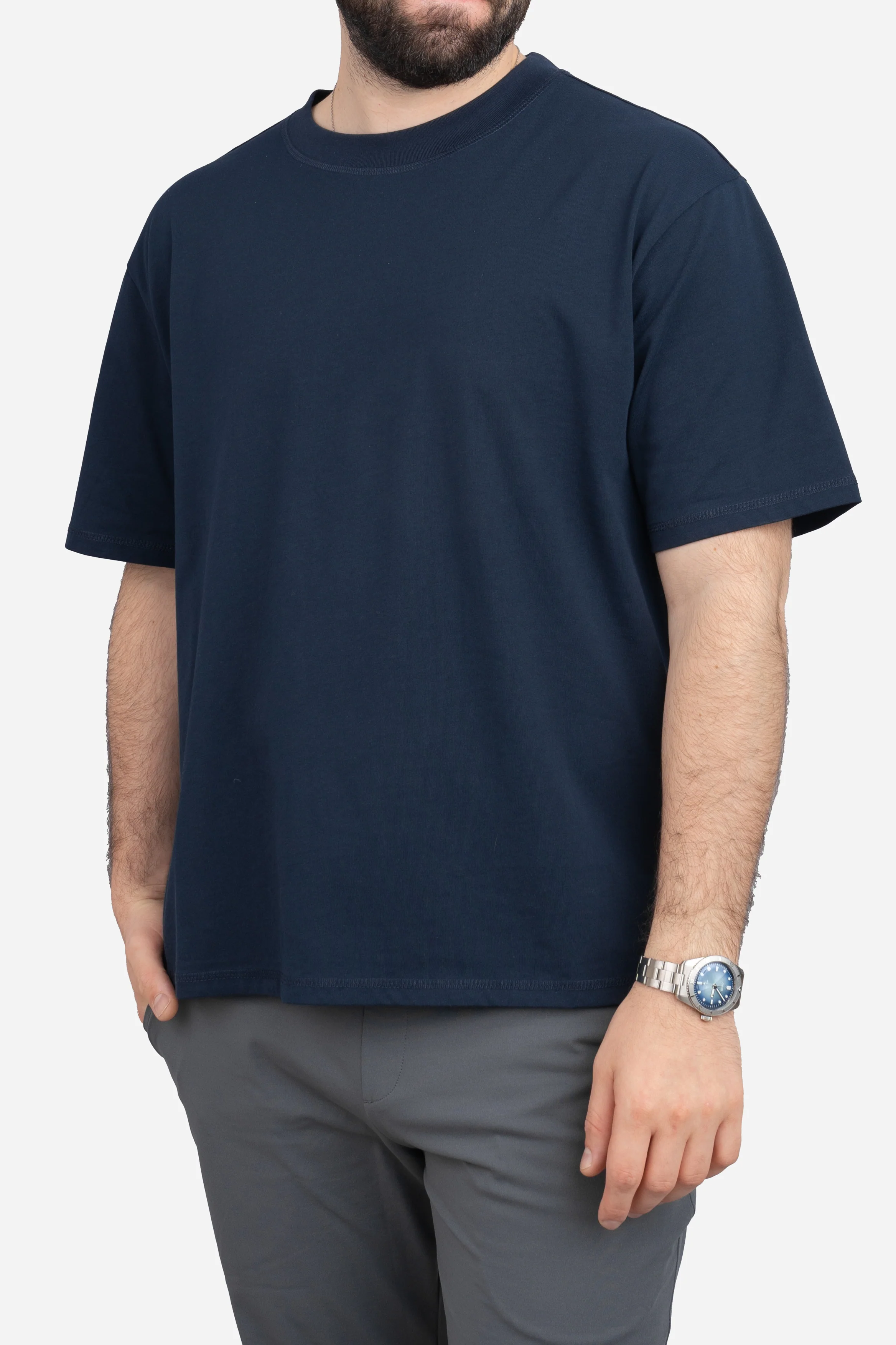 Core T-Shirt Loose Fit Navy - Image 8