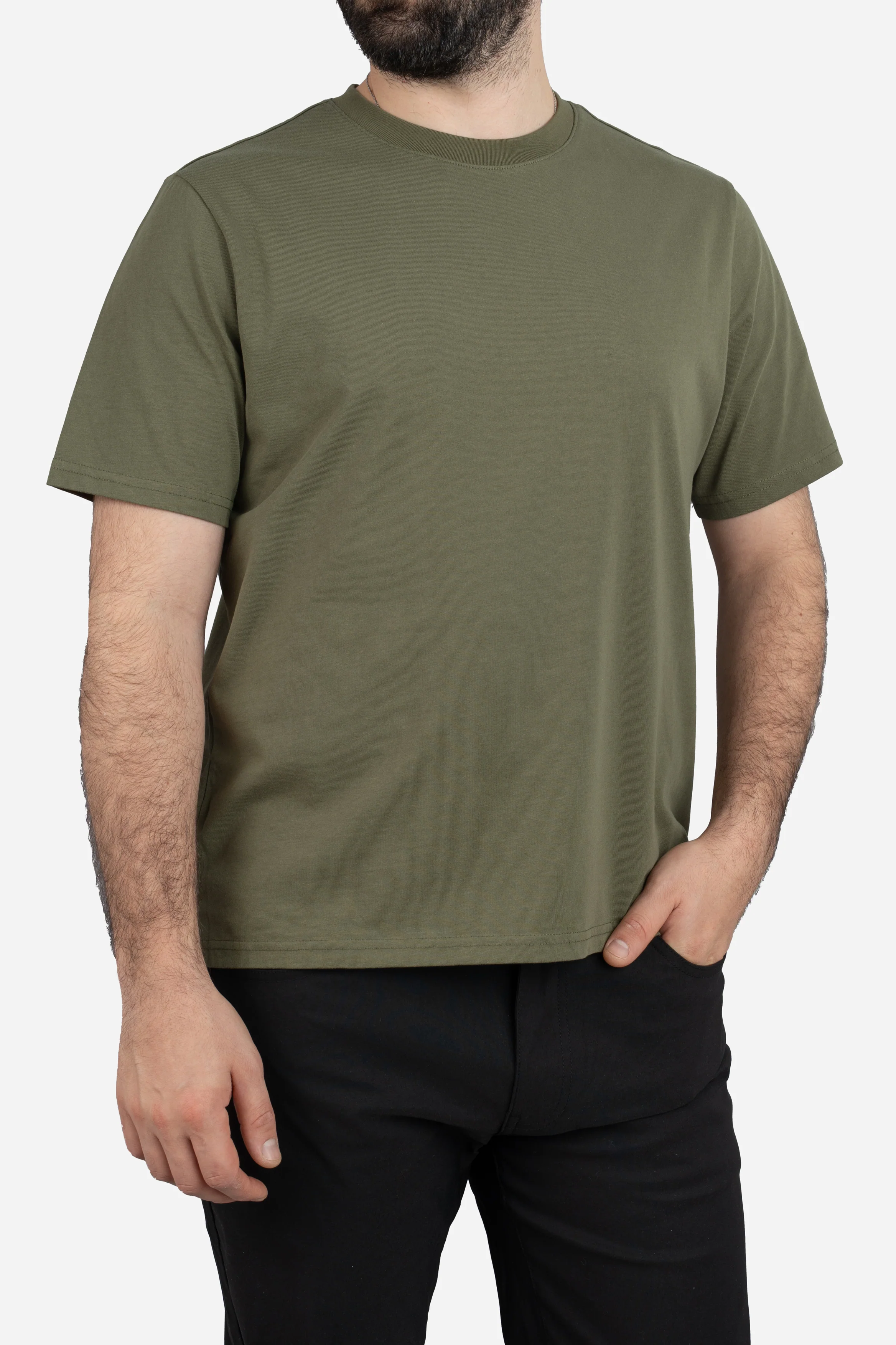Core T-Shirt Regular Fit Olive - Image 6