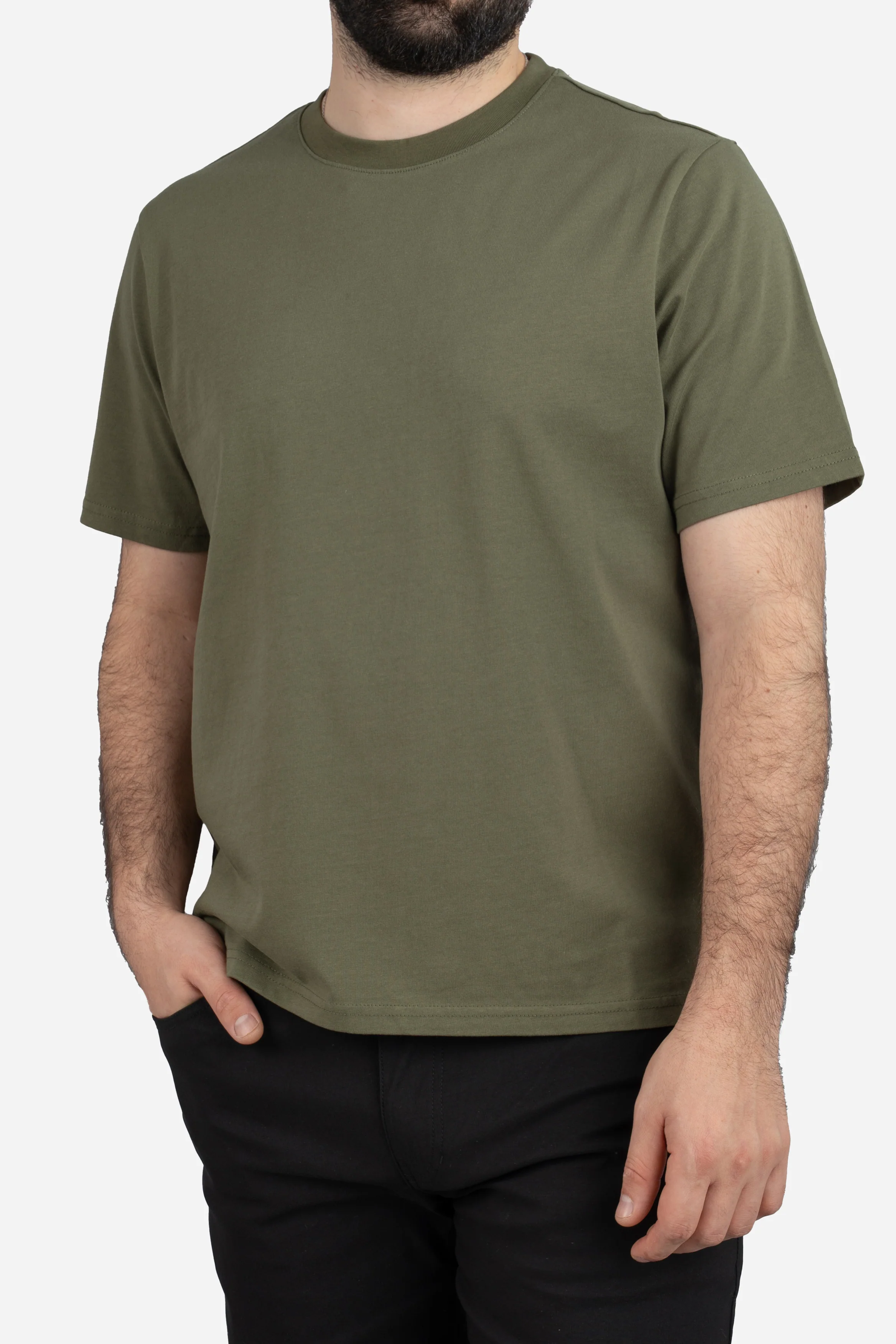 Core T-Shirt Regular Fit Olive - Image 7