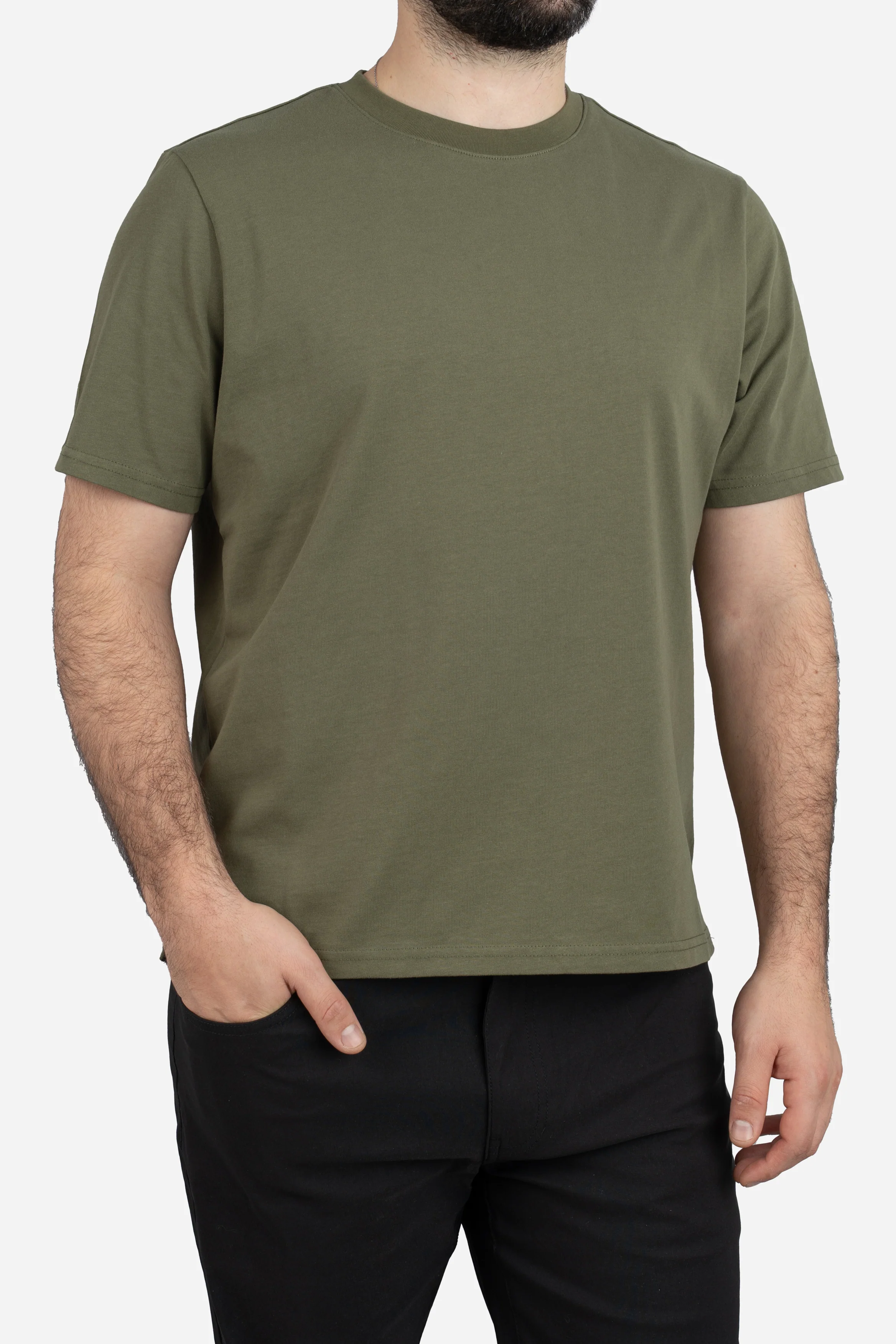 Core T-Shirt Regular Fit Olive - Image 8