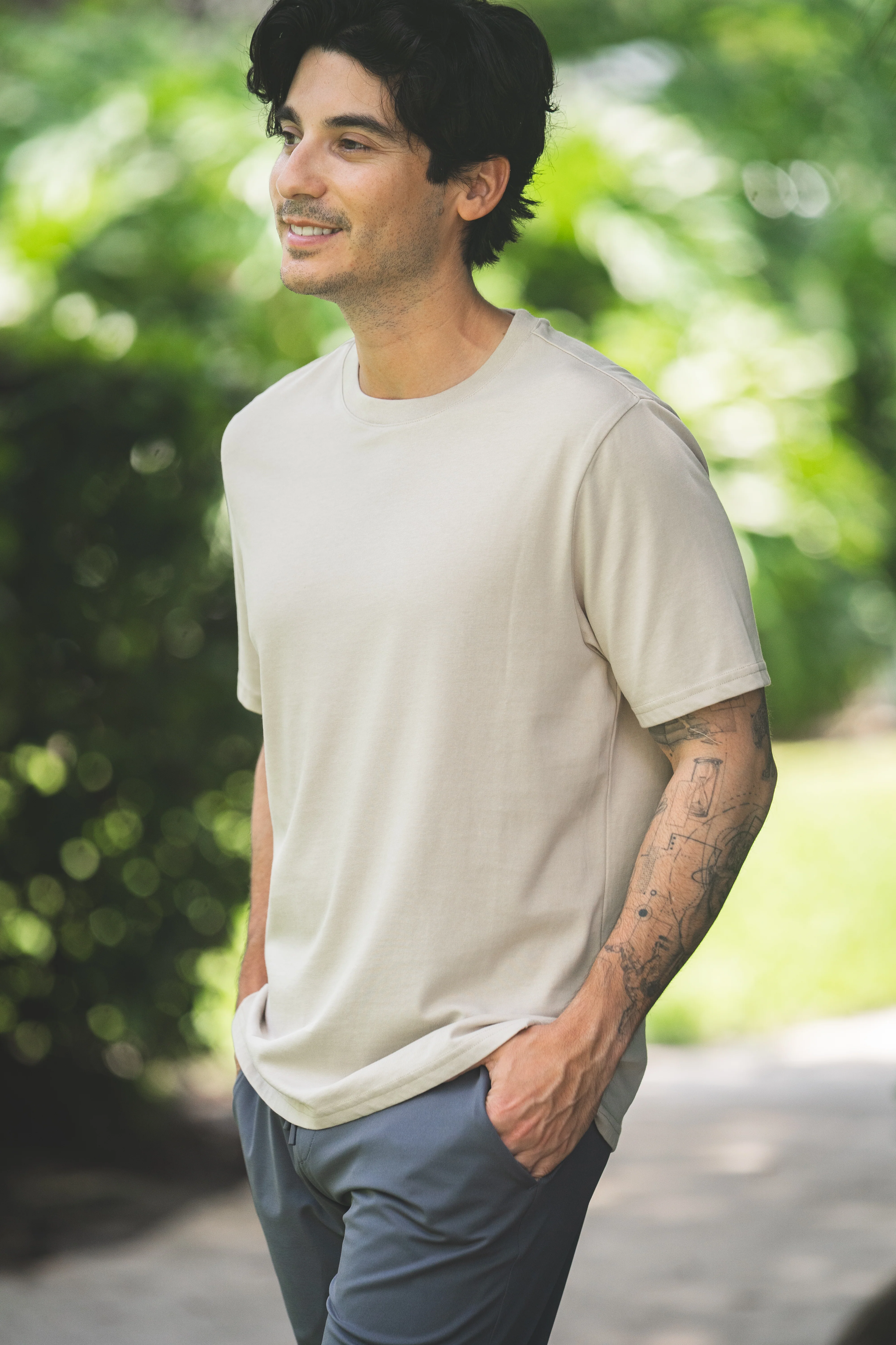 Core T-Shirt Regular Fit Stone - Image 6