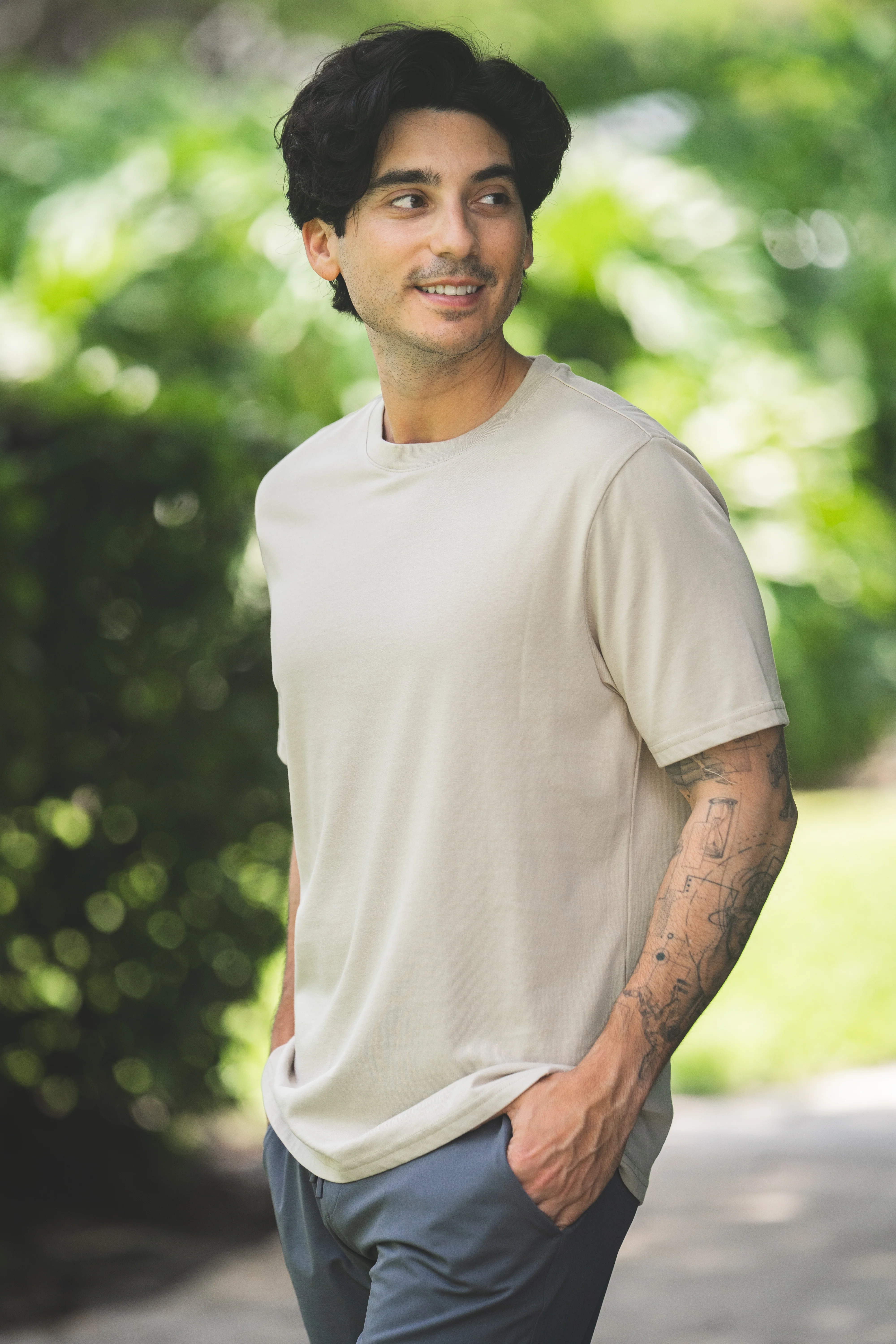 Core T-Shirt Regular Fit Stone - Image 7