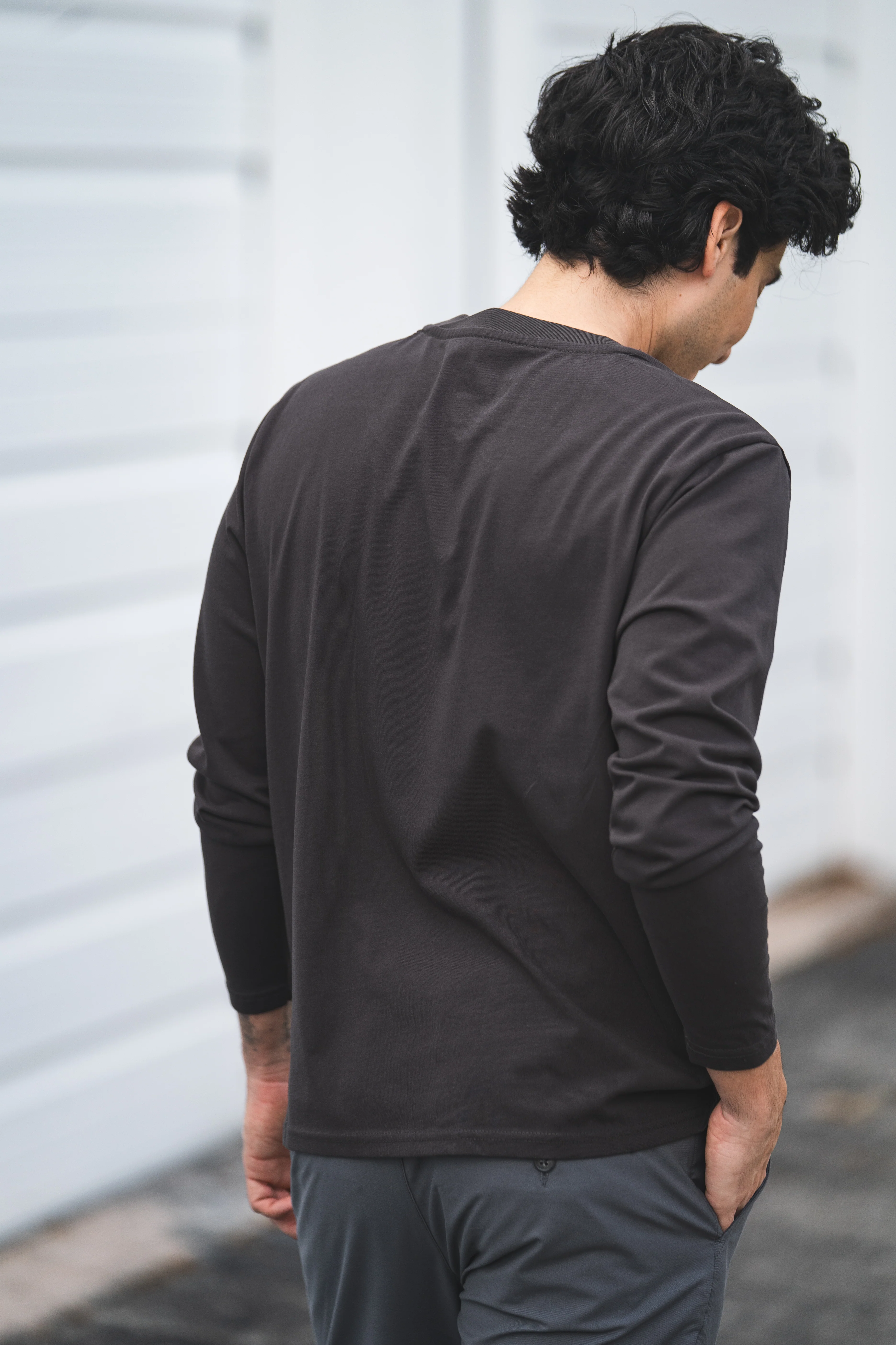 Long Sleeve Core T-Shirt Iron - Image 4
