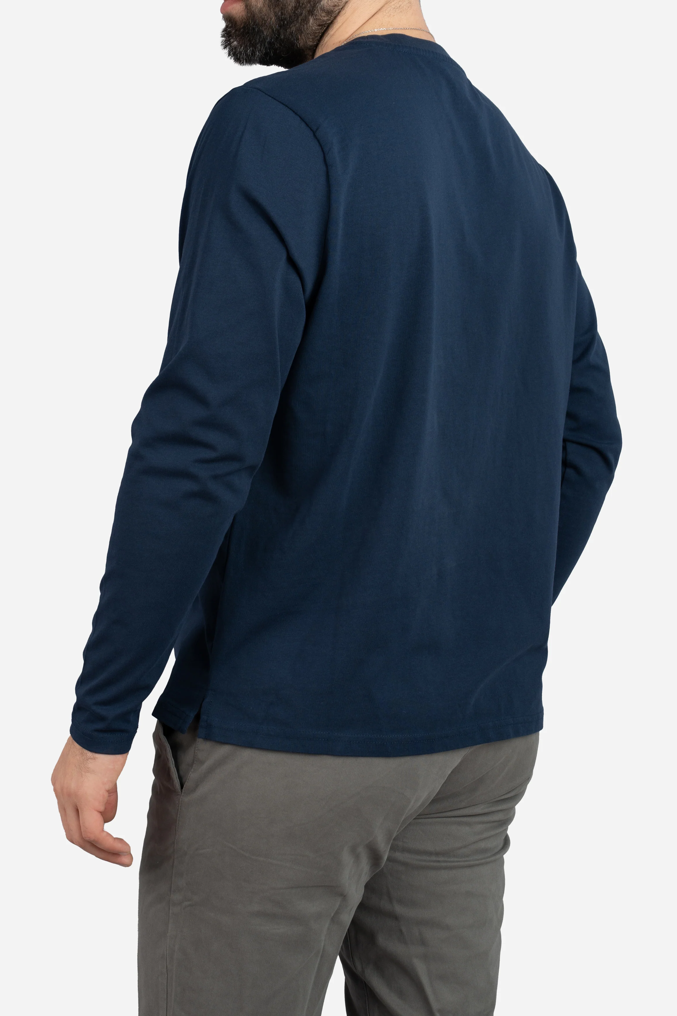 Long Sleeve Core T-Shirt Navy - Image 5