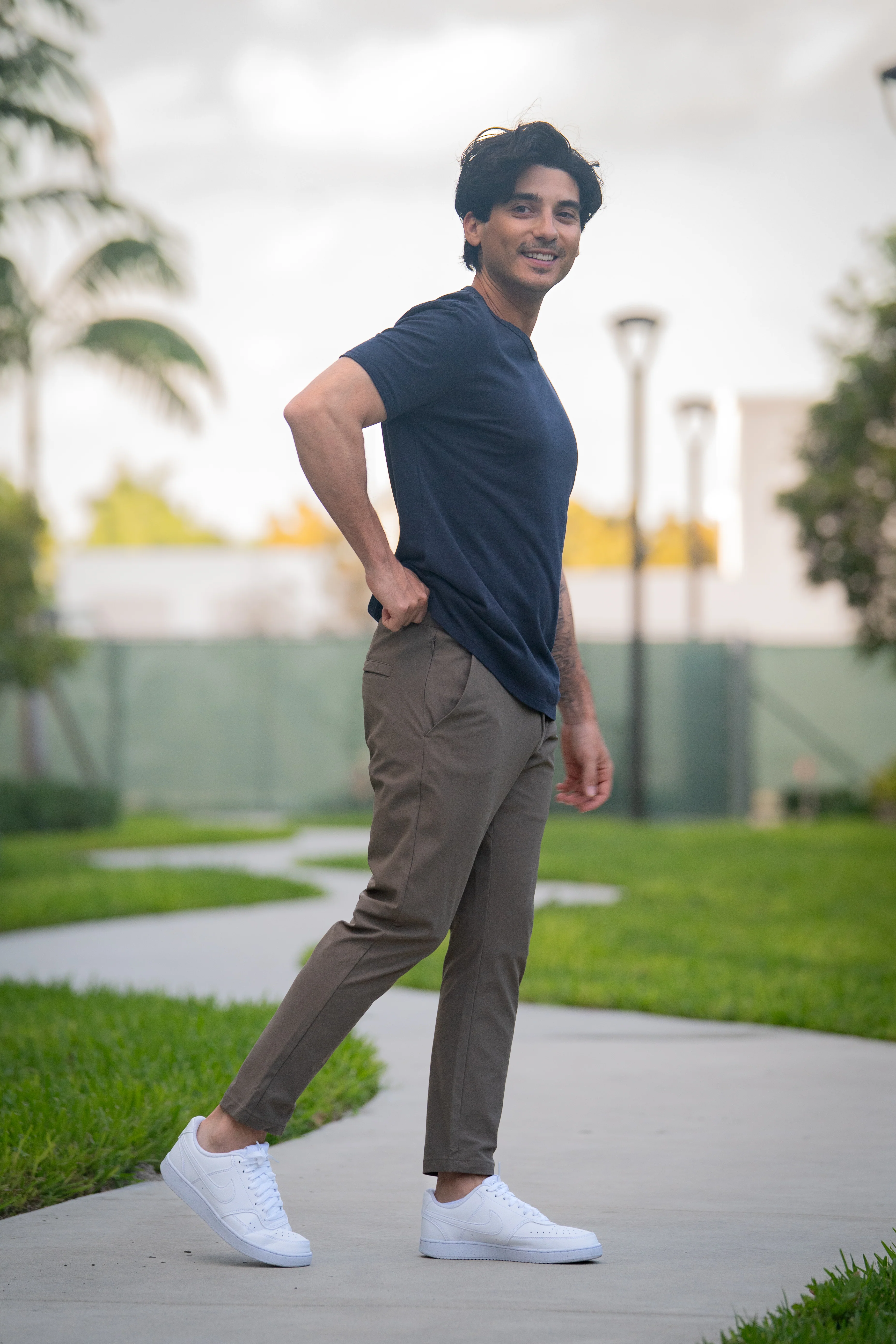 Pace Performance Pants Taupe - Image 4