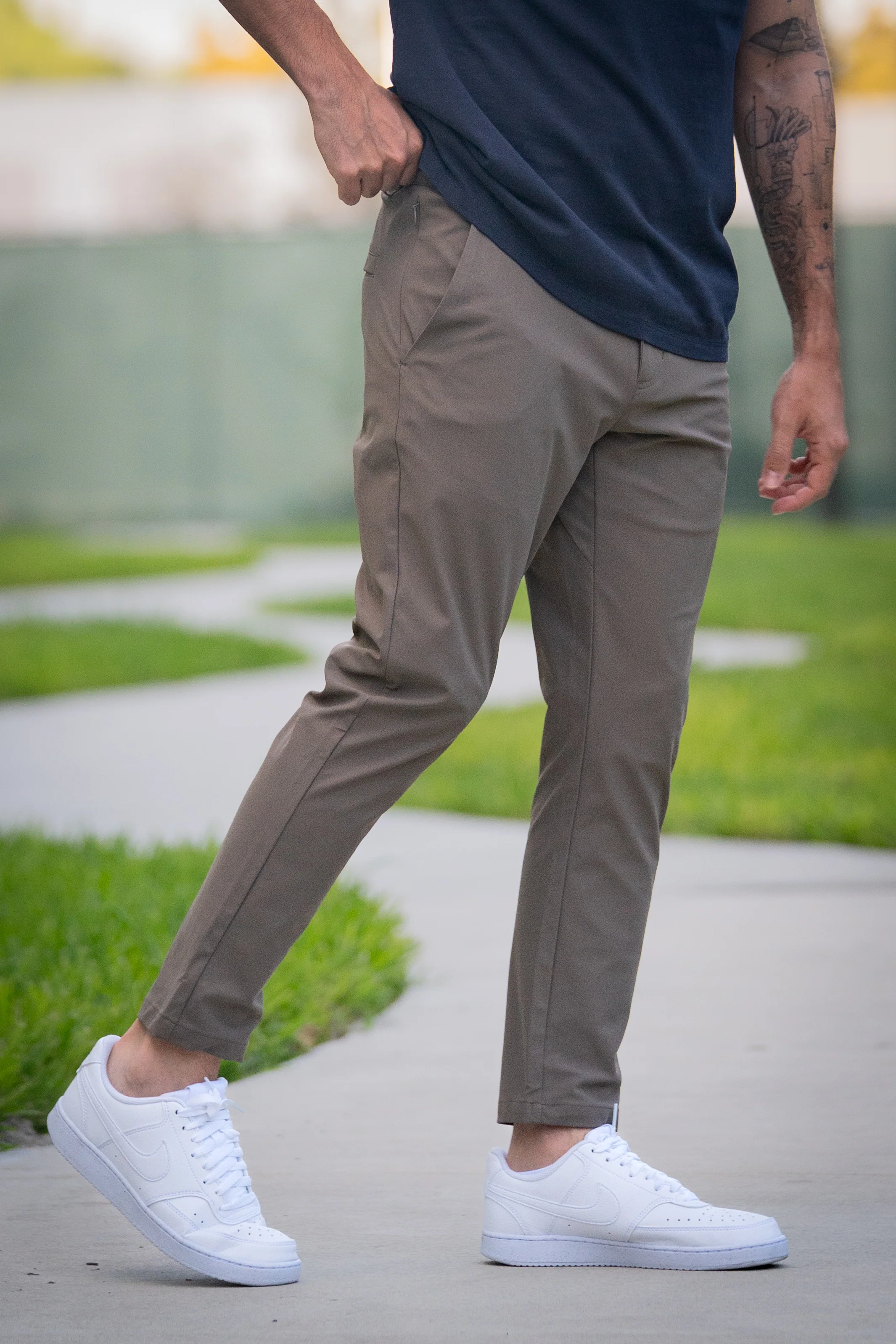 Pace Performance Pants Taupe - Image 5