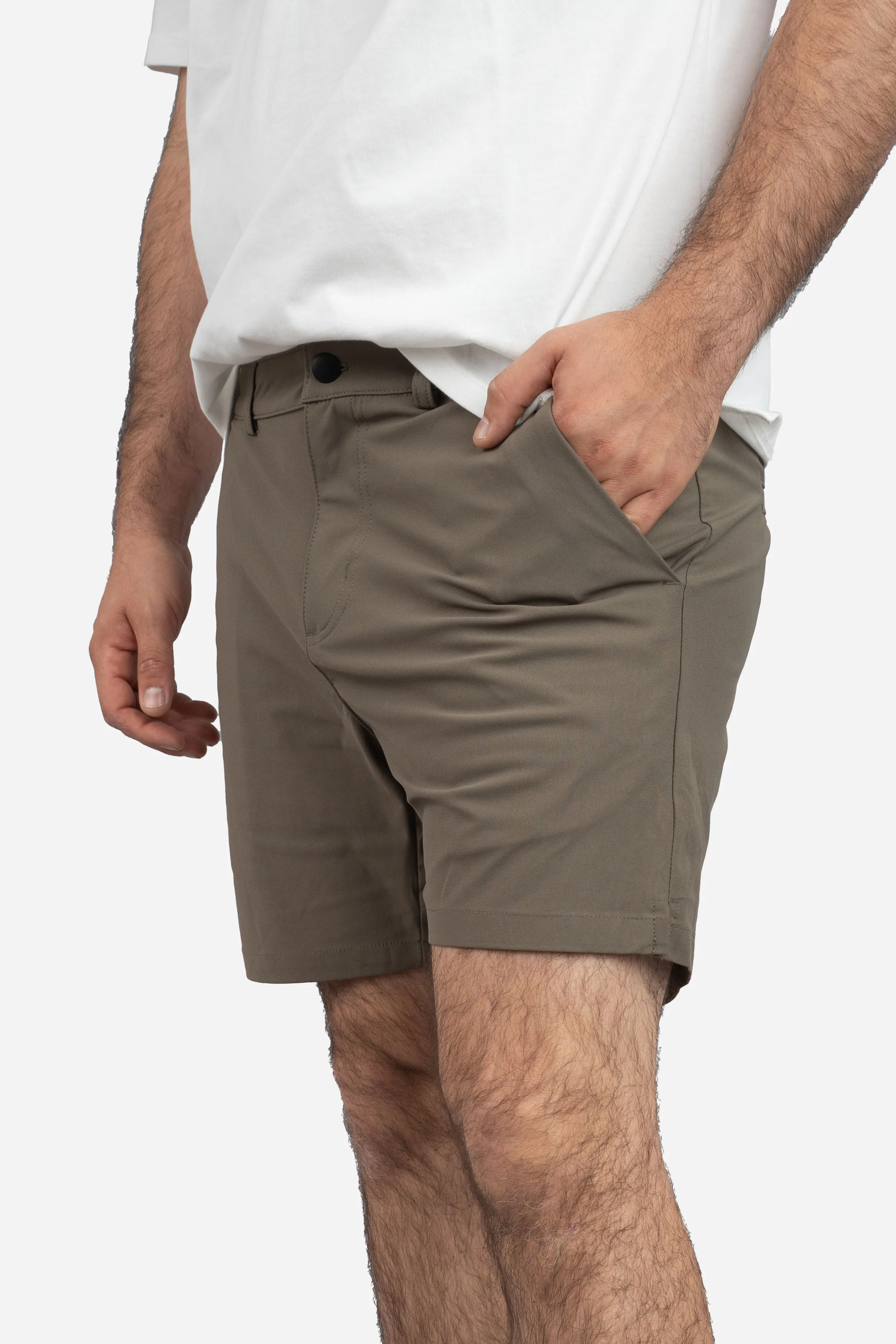 Pace Performance Shorts Taupe - Image 6