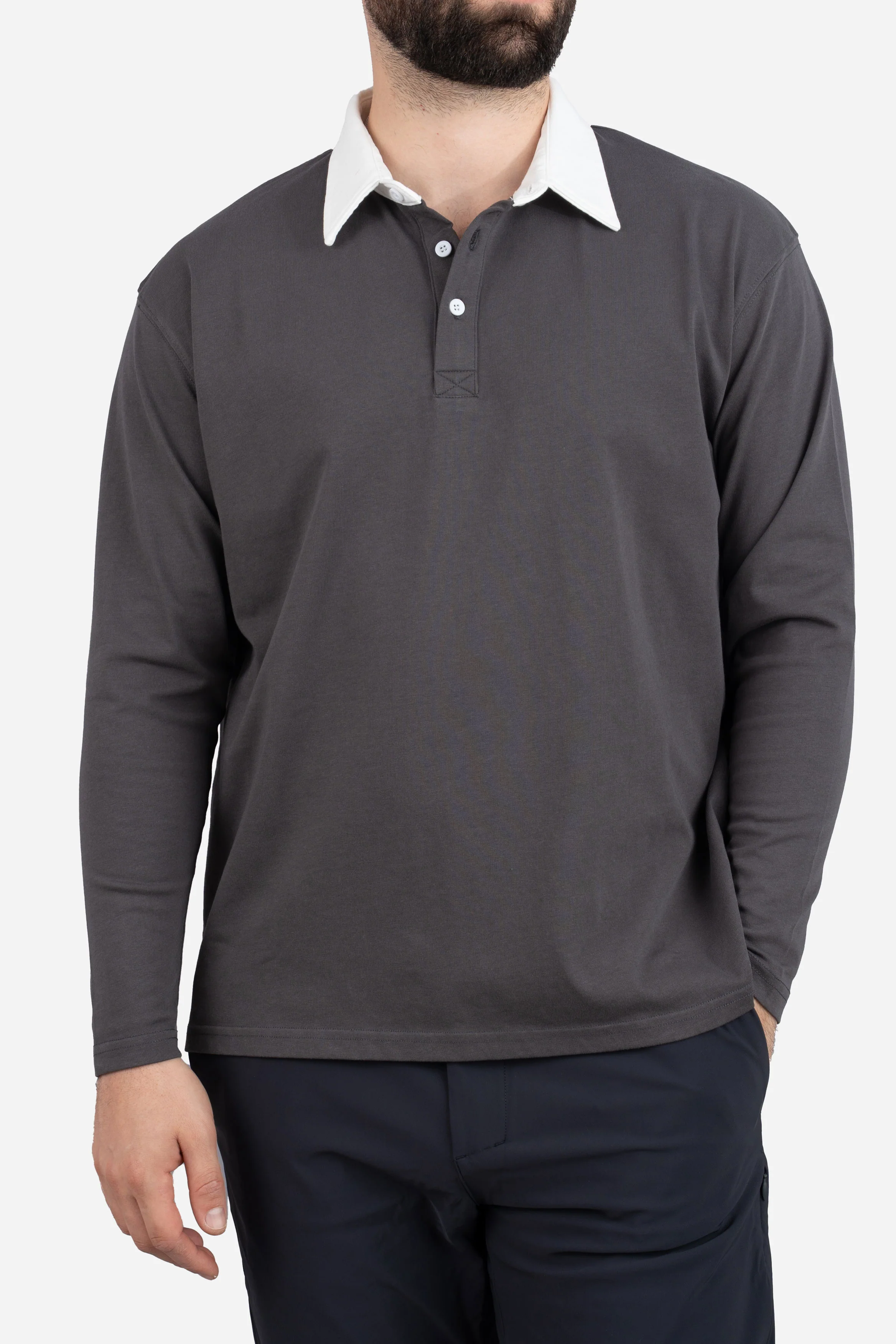 Rugby Polo Charcoal - Image 4