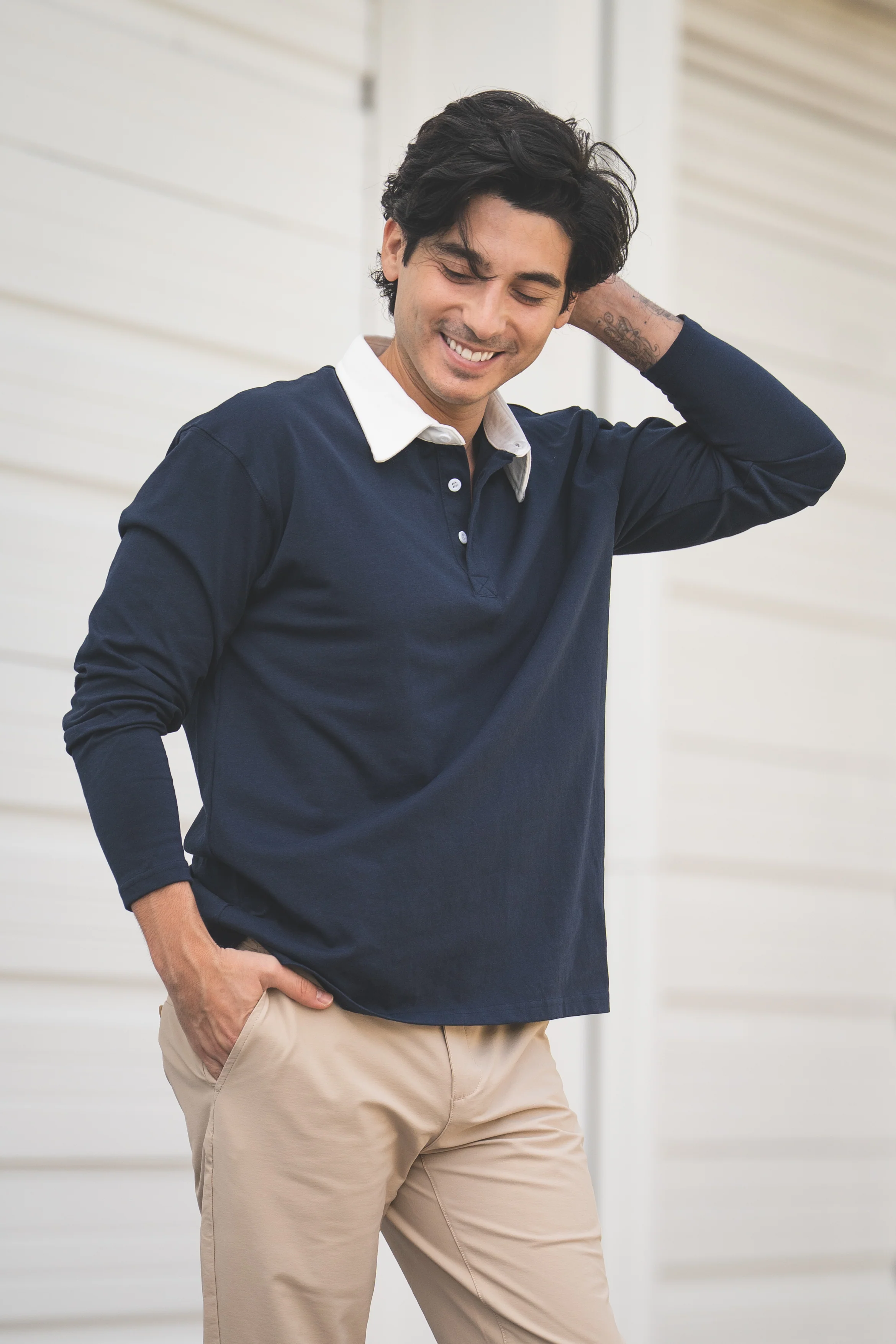 Rugby Polo Navy - Image 4
