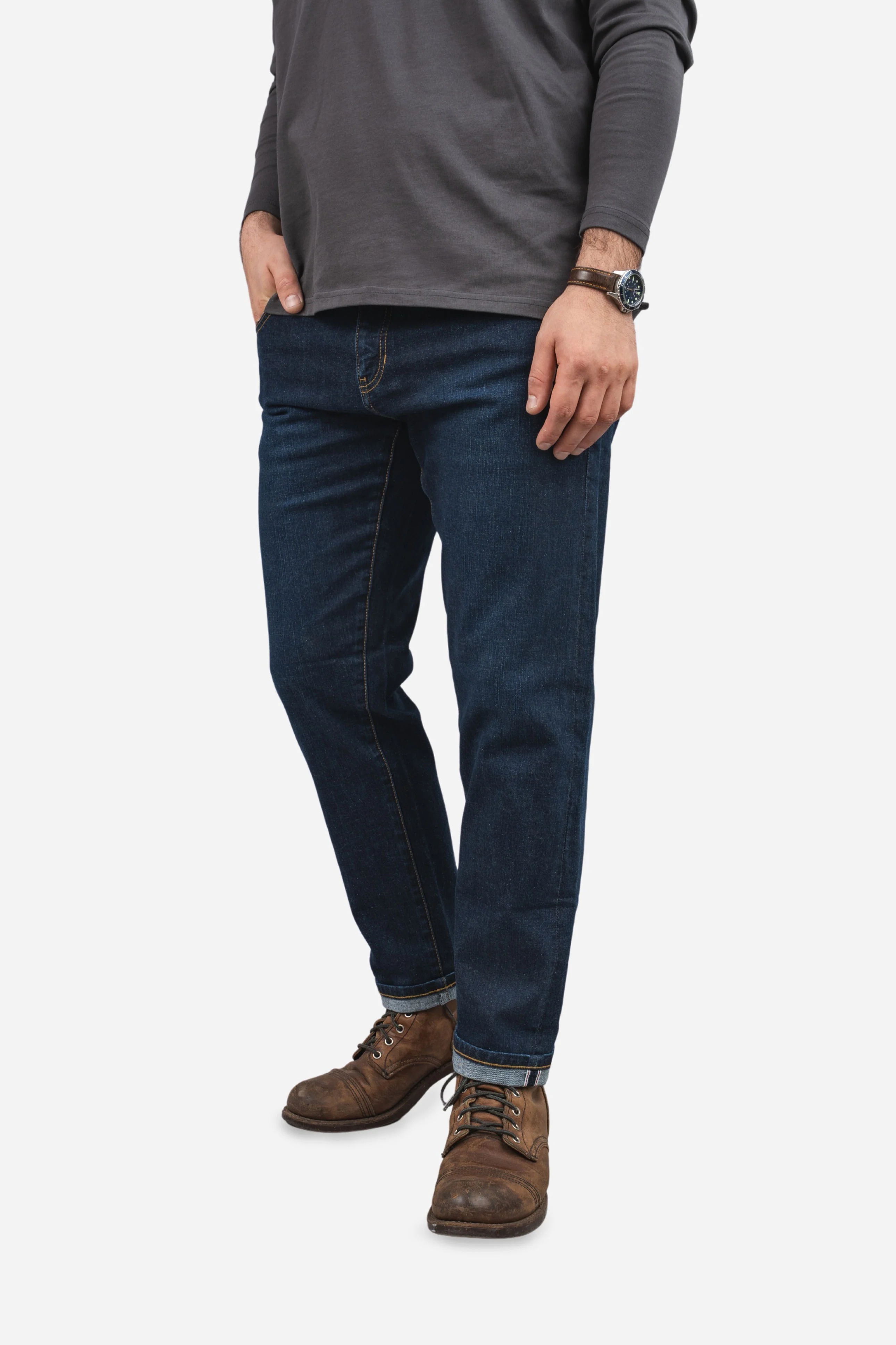 Selvedge Jeans Medium Wash - Image 7