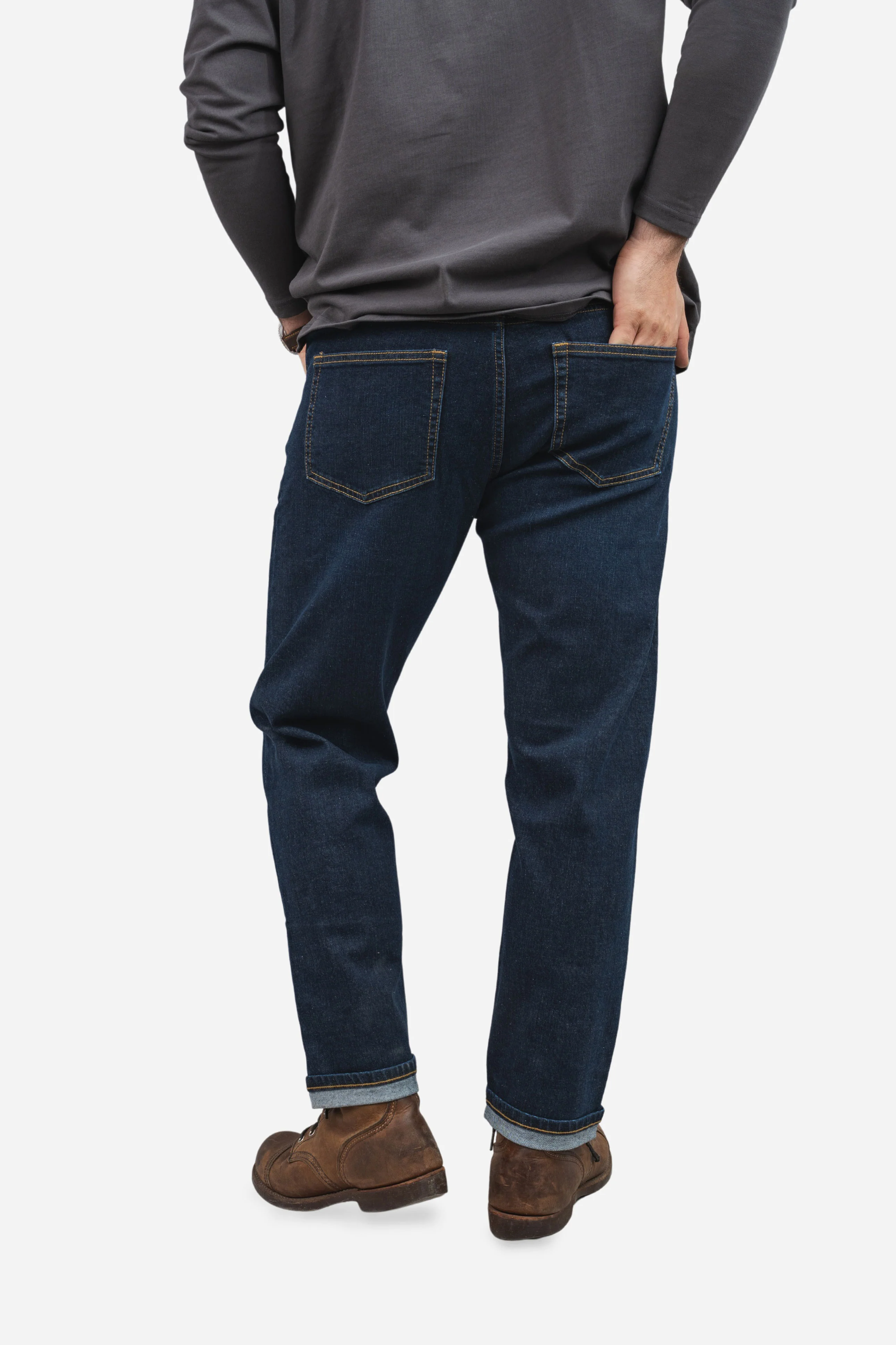 Selvedge Jeans Medium Wash - Image 9