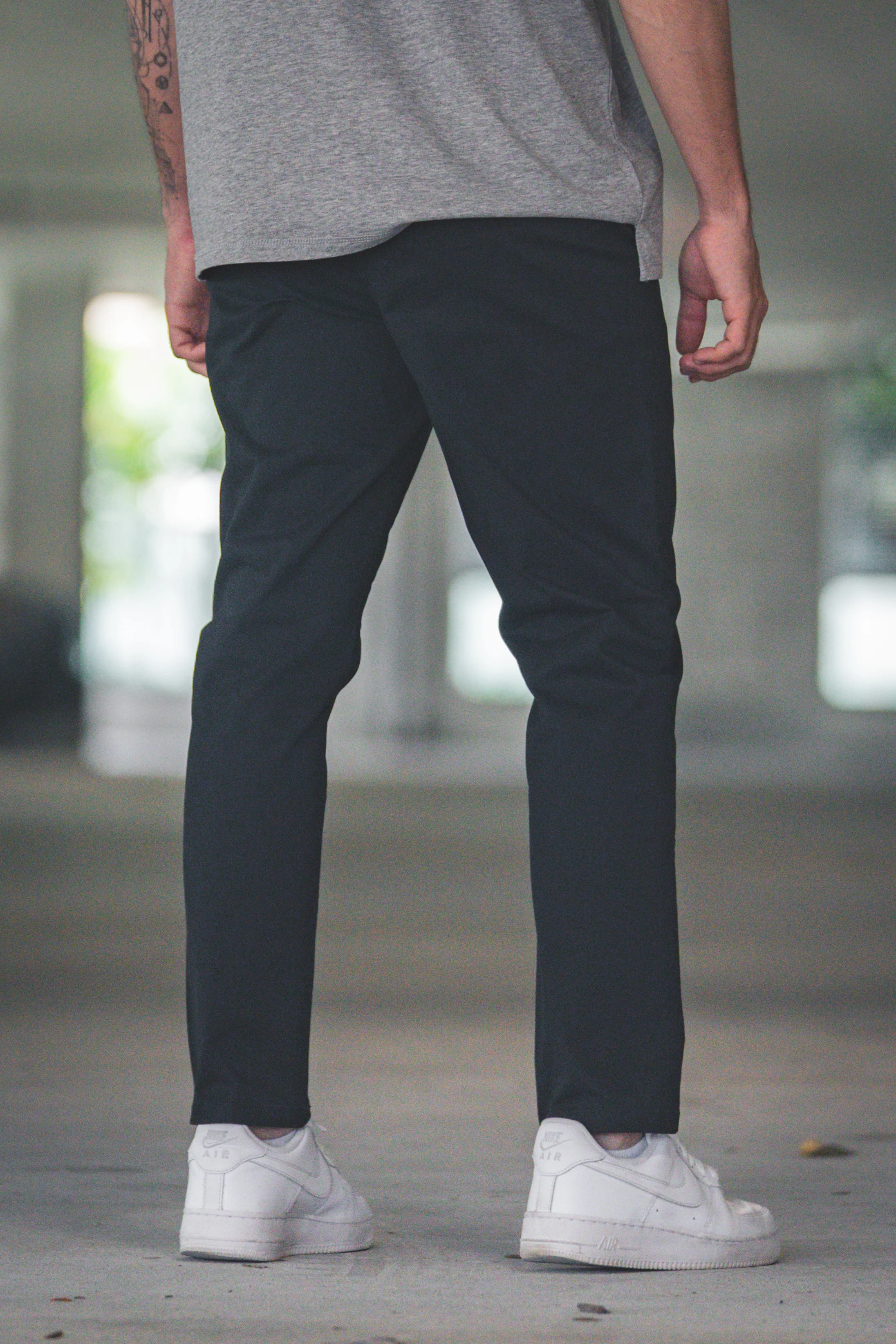 Straight Fit Core Stretch Chino Black - Image 4