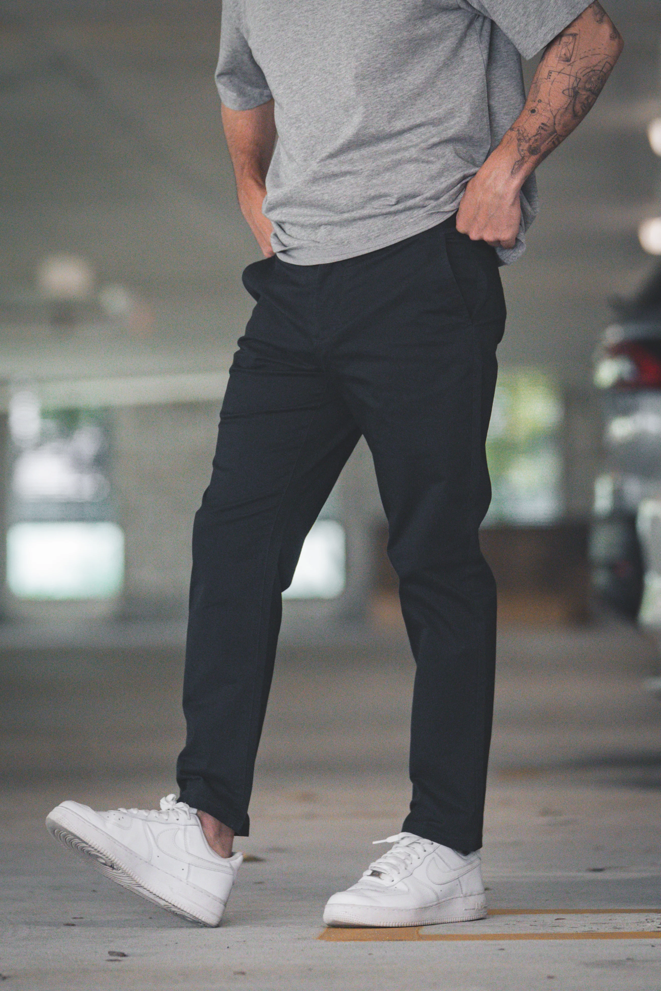 Straight Fit Core Stretch Chino Black - Image 6