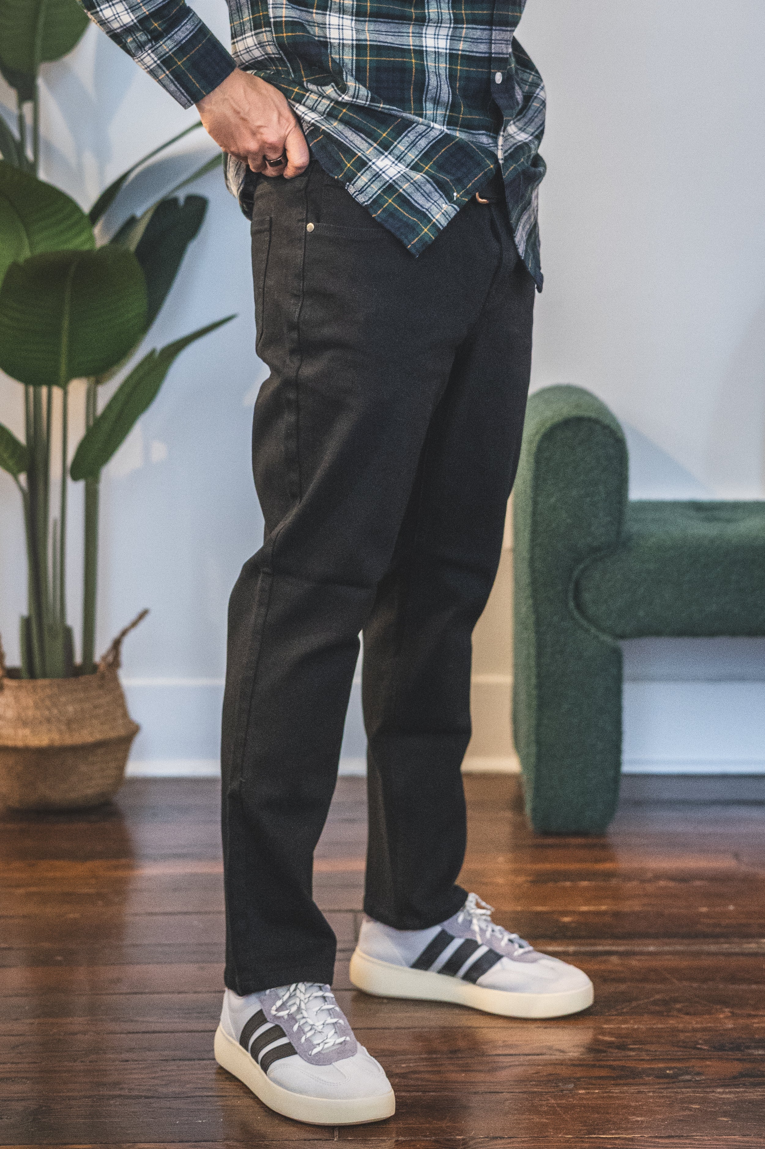 Straight Fit Stretch Jeans Black - Image 17