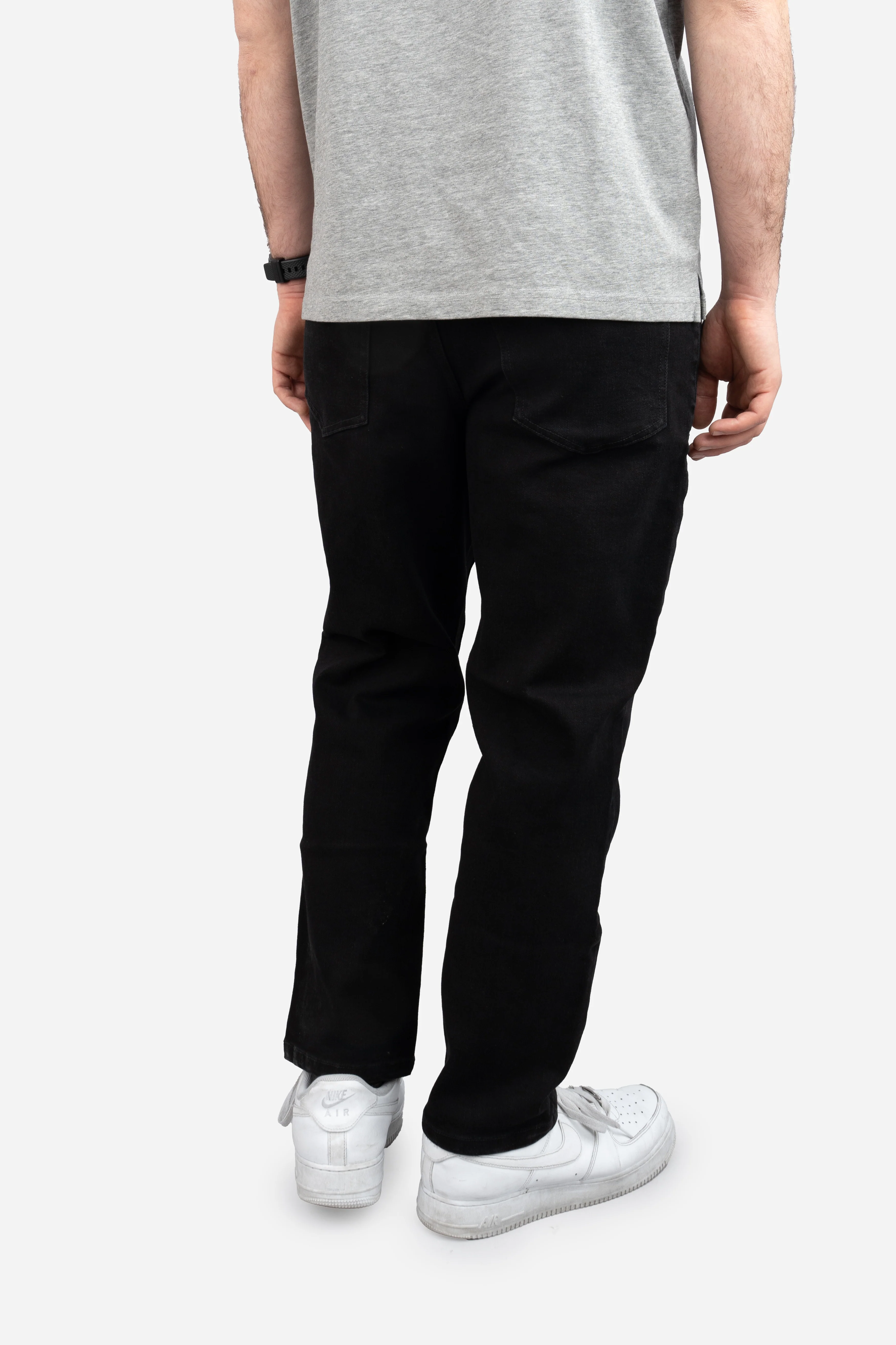 Straight Fit Stretch Jeans Black - Image 25
