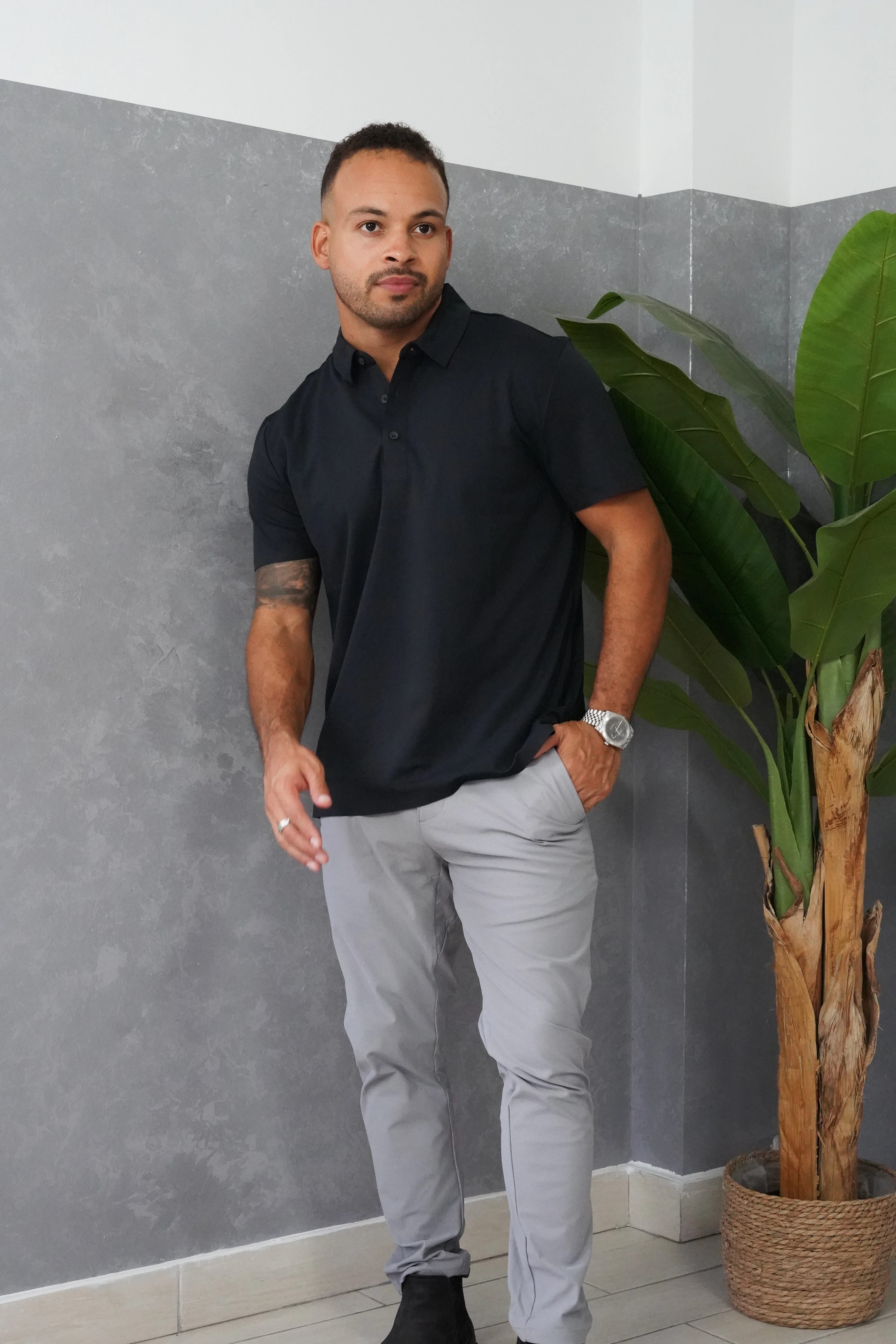 Tech Polo Black - Image 2