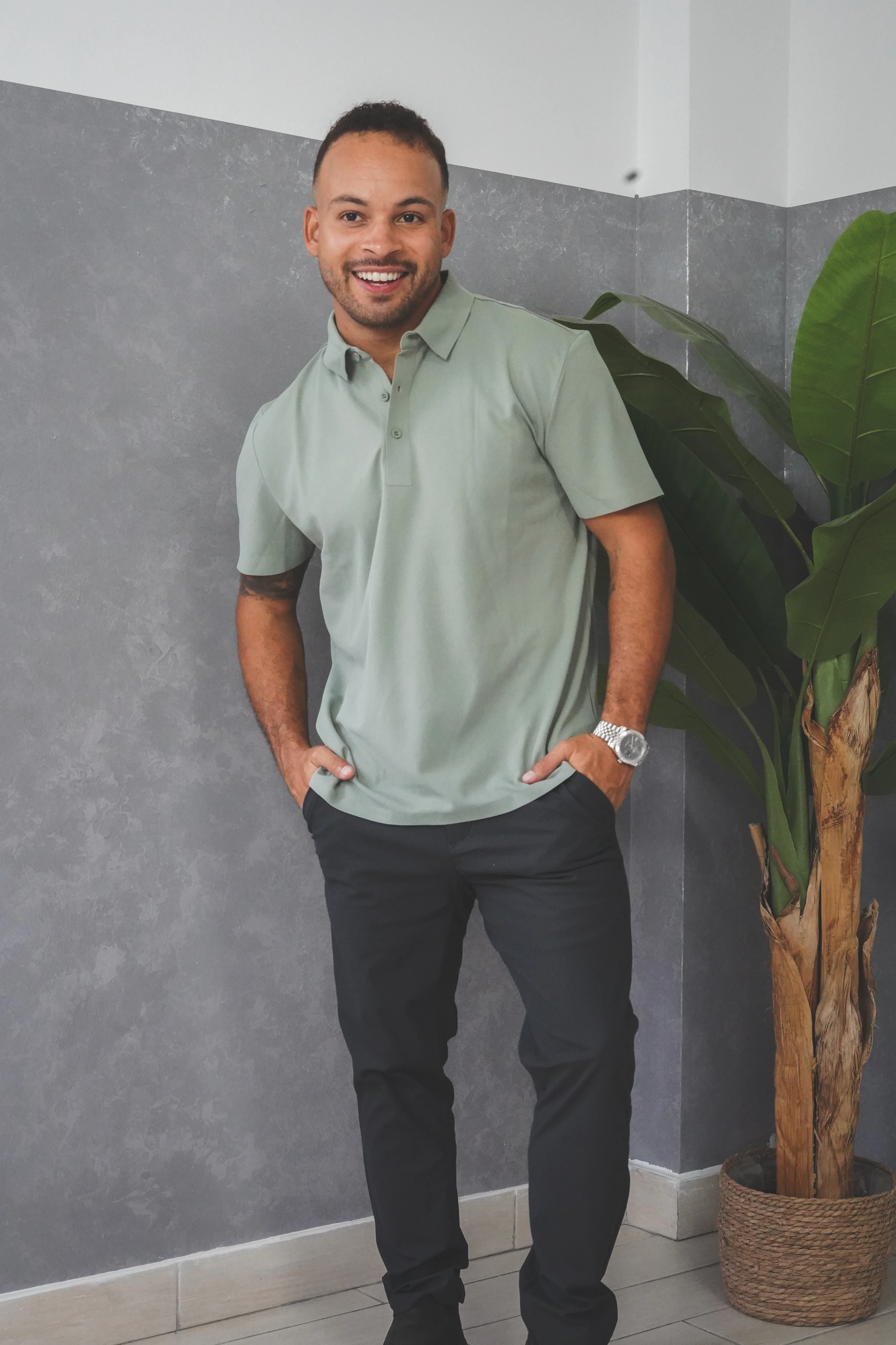 Tech Polo Green Tea - Image 5