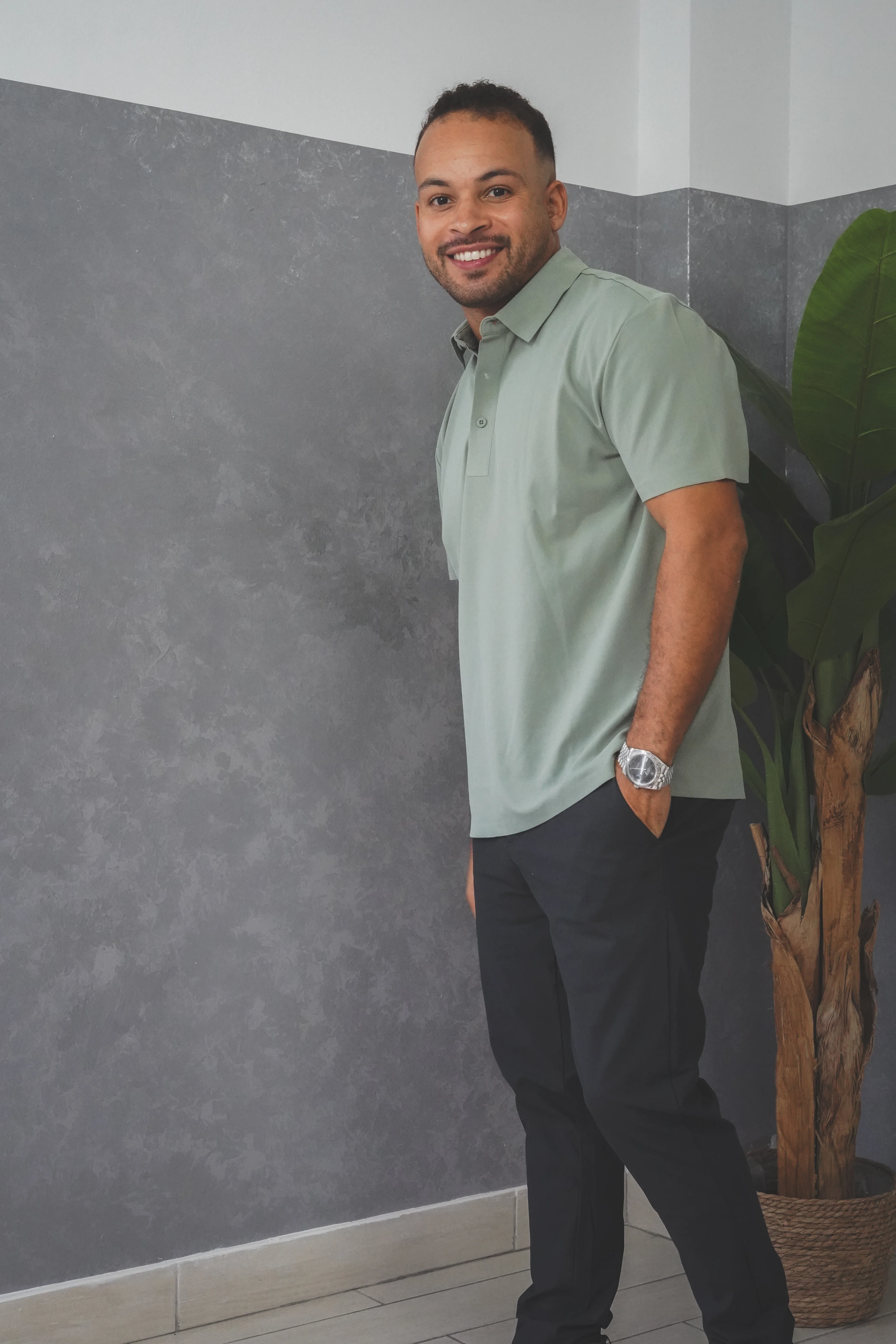 Tech Polo Green Tea - Image 6
