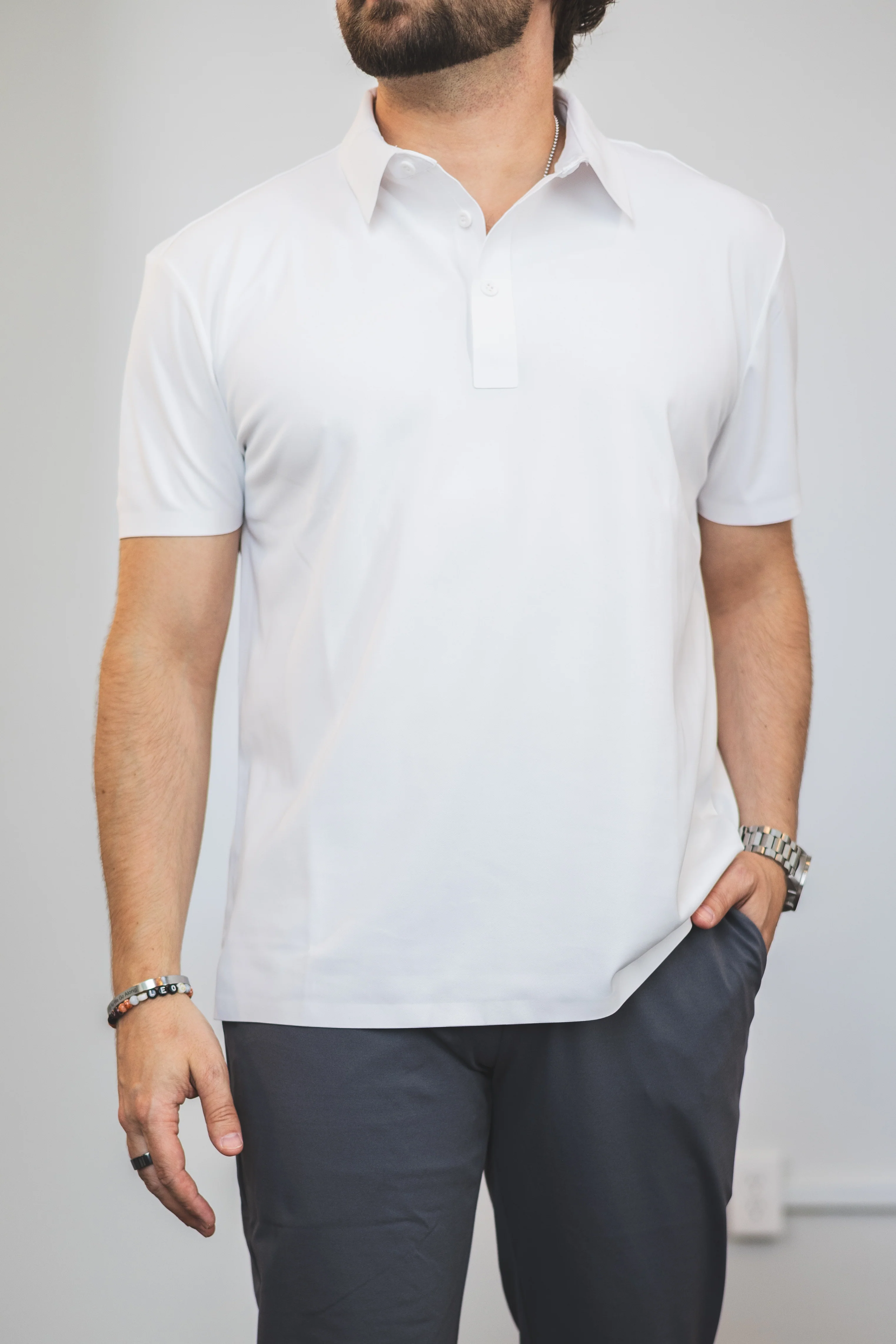 Tech Polo White - Image 10